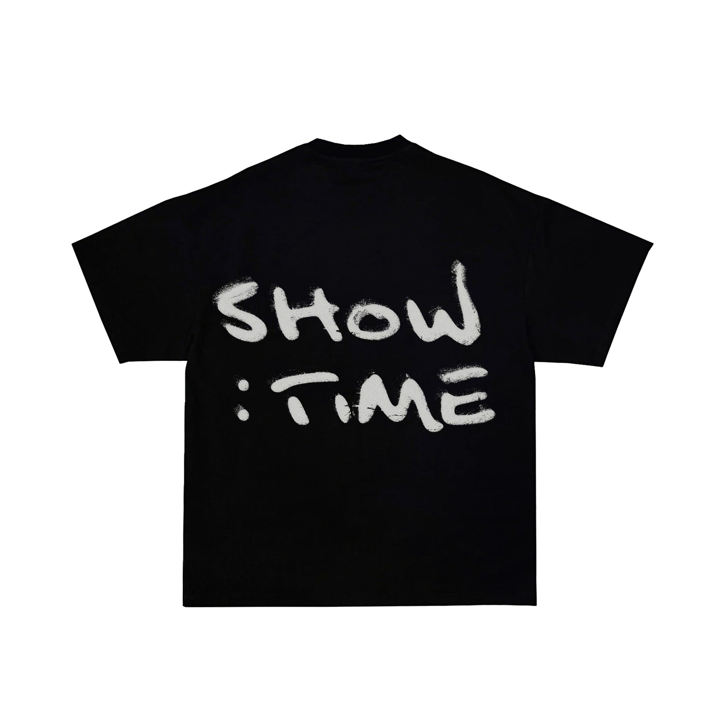 WHITE SHOWTIME SHIRT - MIDNIGHT BLACK