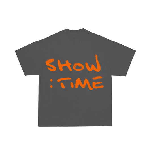 ORANGE SHOWTIME SHIRT - VINTAGE GREY