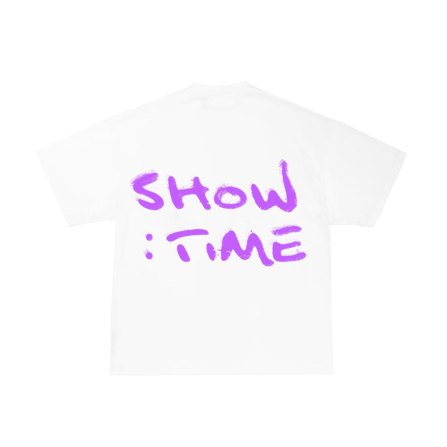 PURPLE SHOWTIME SHIRT - BRIGHT WHITE